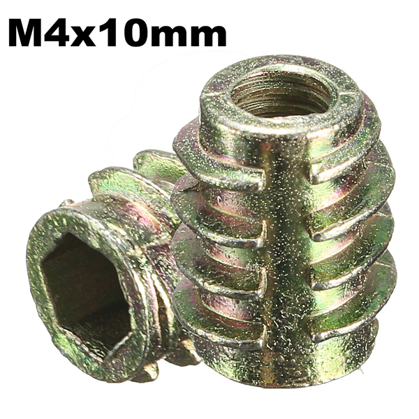 5Pcs-M4x10mm-Hex-Drive-Screw-In-Threaded-Insert-For-Wood-Type-E-1088262