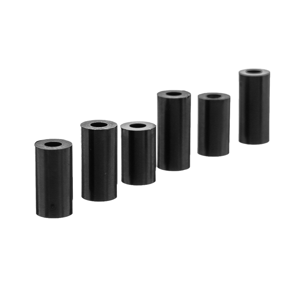 Sulevetrade-M3NR3-140Pcs-M3-BlackWhite-Nylon-Round-Column-Non-Threaded-Spacer-Hollow-PCB-Standoff-Se-1392899