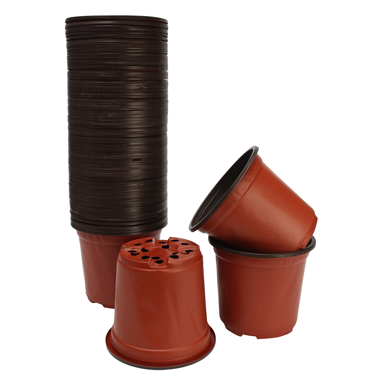 100Pcs-Plastic-Garden-Nursery-Pot-Flower-Terracotta-Seedlings-Planter-Containers-Set-1305066