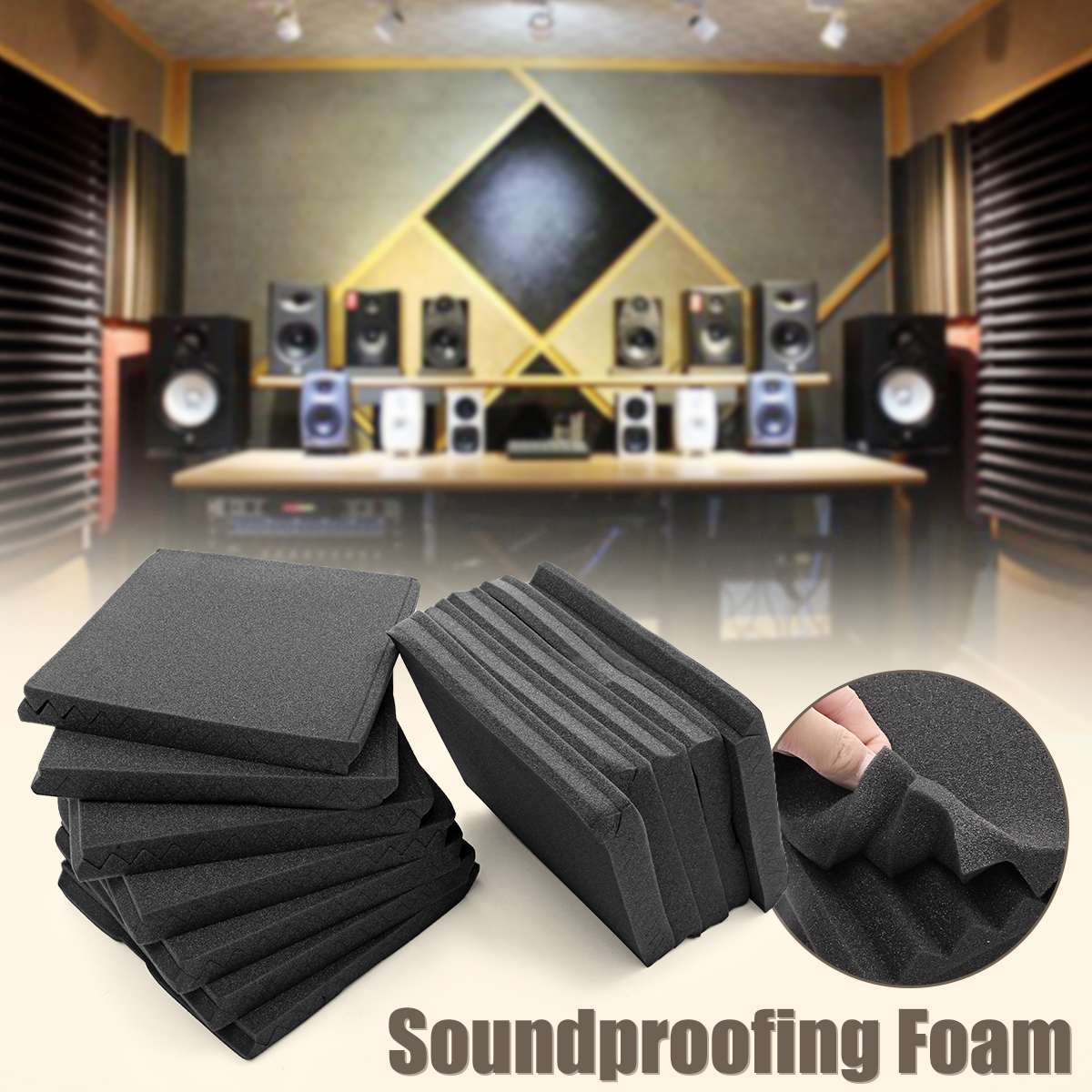 24Pcs-Soundproof-Foam-Acoustic-Studio-Room-KTV-Sound-Absorbing-Noise-Foam-Tiles-Sponge-Panel-1347305