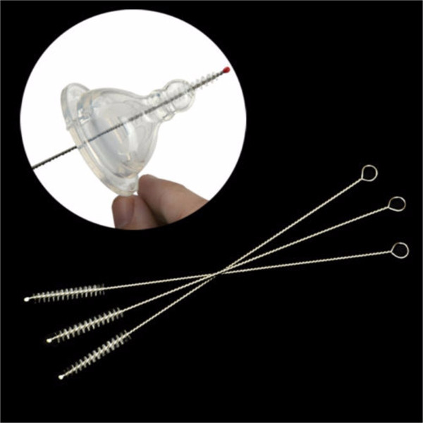 10Pcs-175mm-Stainless-Steel-Straight-Straws-Cleaner-Cleaning-Brushes-1110536