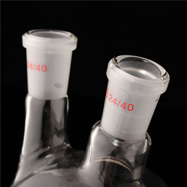 1000ml-2-Neck-2440-Flat-Bottom-Glass-Flask-Laboratory-Boiling-Bottle-1051473