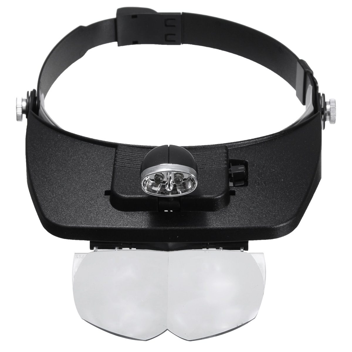 12X-18X-25X-35X-Plastic-Acrylic-Lens-Head-Mount-Headset-LED-Light-4pcs-Magnification-Glasses-1098567