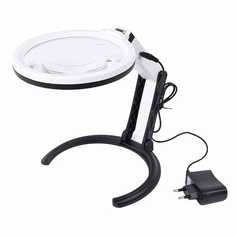 18X-5X-Foldable-Charge-Handheld-Illuminated-Magnifier-Plug-in-Desk-Magnifying-Glass-With-12-LED-Ligh-1414287