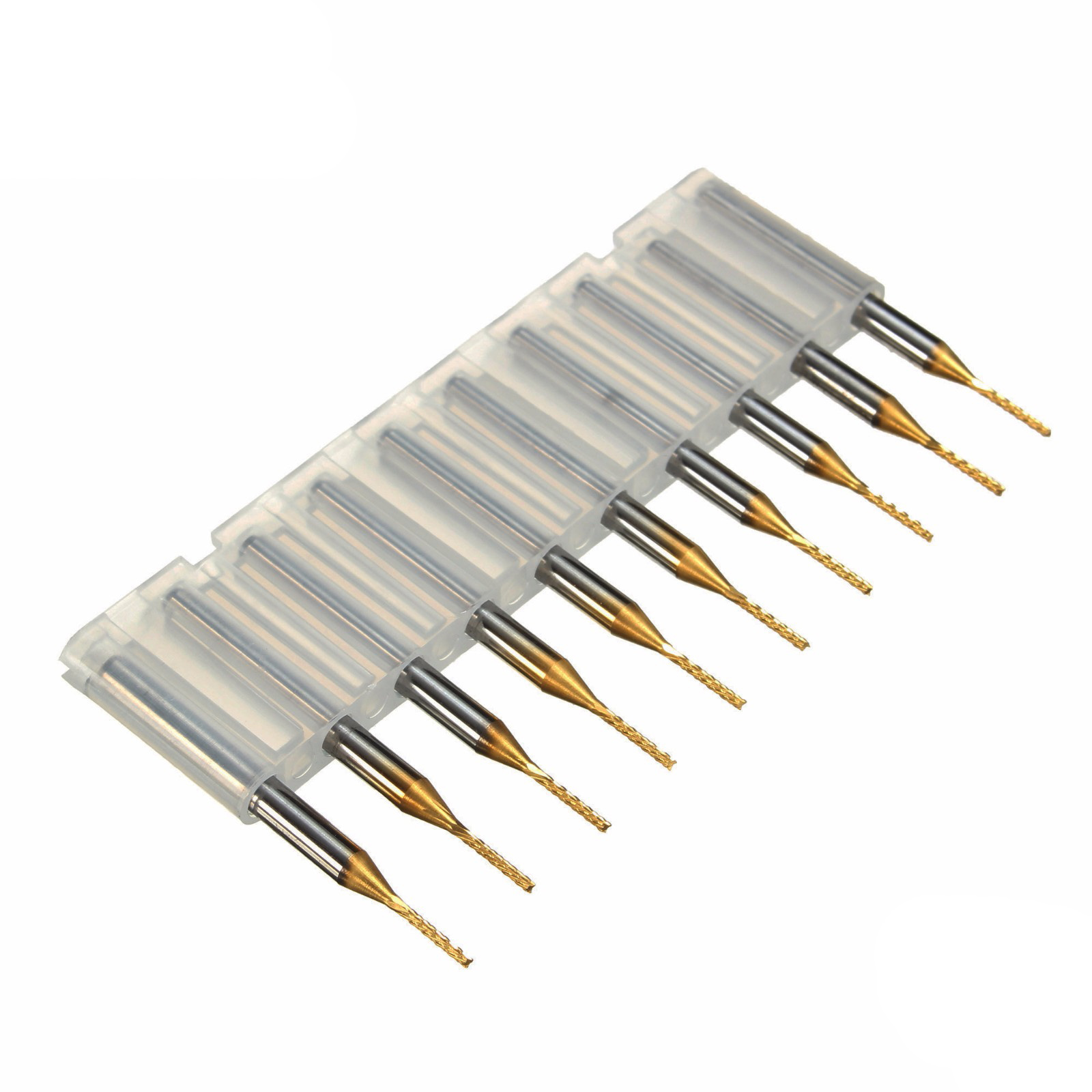 Drillpro-DB-P4-10pcs-10mm-Carbide-PCB-Bits-18-Inch-Shank-Titanium-Coated-End-Mill-Engraving-Bits-1033712