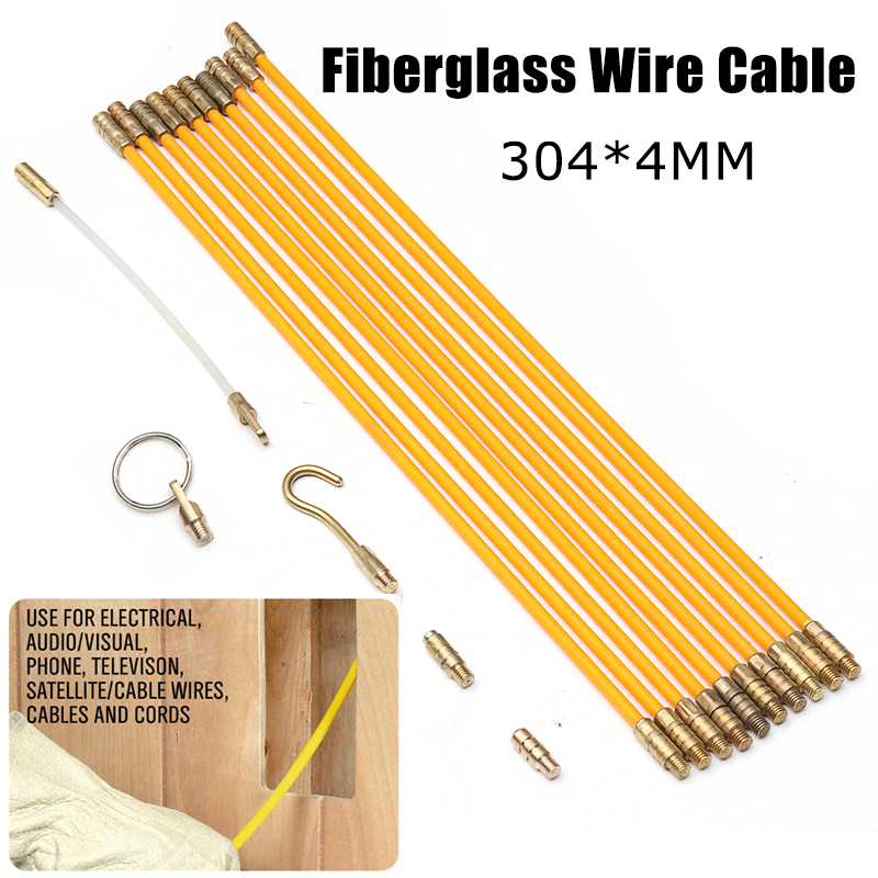 10FT-Fiberglass-Running-Wire-Cable-Coaxial-ElectricalTape-Pull-Push-Kit-Fiberglass-Cable-Puller-1289065