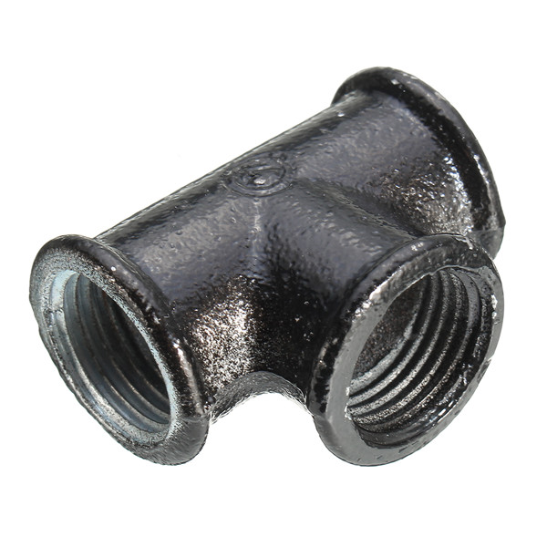 12-Inch-20mm-Black-Iron-Pipe-Threaded-Tee-Fitting-Street-Home-Plumbing-Connector-1145026