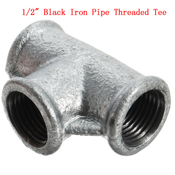 12-Inch-Inner-Diameter-Black-DN15-Malleable-Cast-Iron-Threaded-Tee-Fitting-1144672