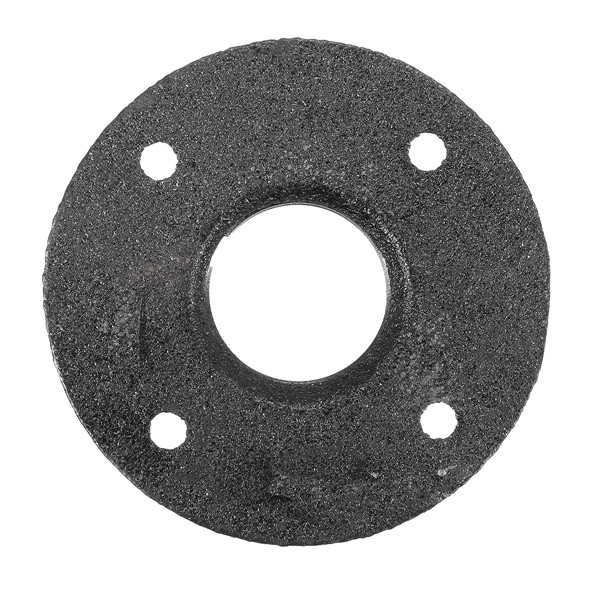 1-Inch-Black-Malleable-Threaded-Iron-Floor-Flange-Steel-Iron-Pipe-Fitting-Wall-Mount-1167257