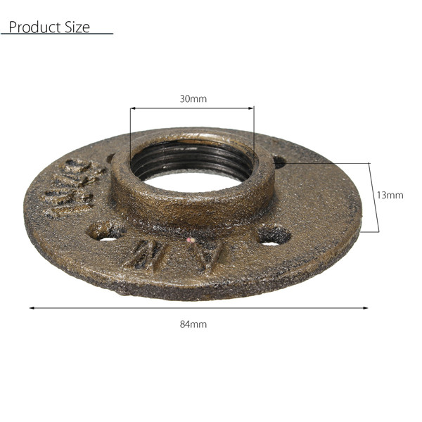 1-Inch-Malleable-Threaded-Floor-Flange-Iron-Pipe-Fittings-Wall-Mounted-Flange-1133197