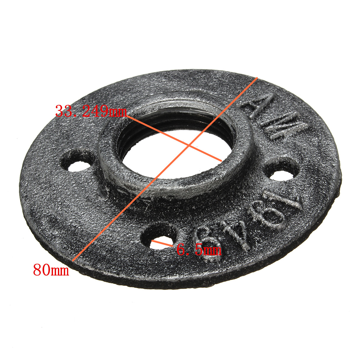 12-34-1-Inch-BSP-Flange-Malleable-Iron-Pipes-Fittings-Wall-Mount-Floor-Flange-Rusty-Flange-1325053