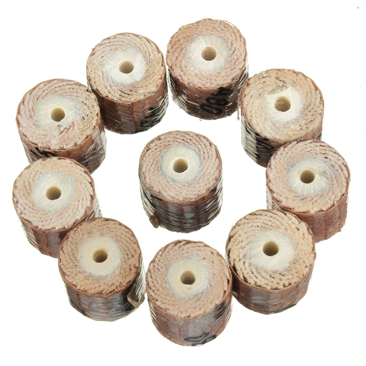 10pcs-12mm-Sandpaper-Grinding-Wheel-80-600-Grit-for-Rotary-Tools-982946