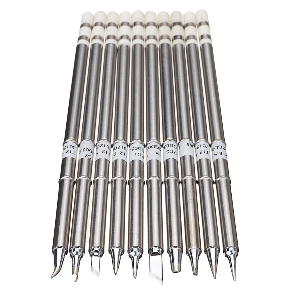 10pcs-T12-Soldering-Iron-Tips-Set-for-HAKKO-FX951-FX952-1191594