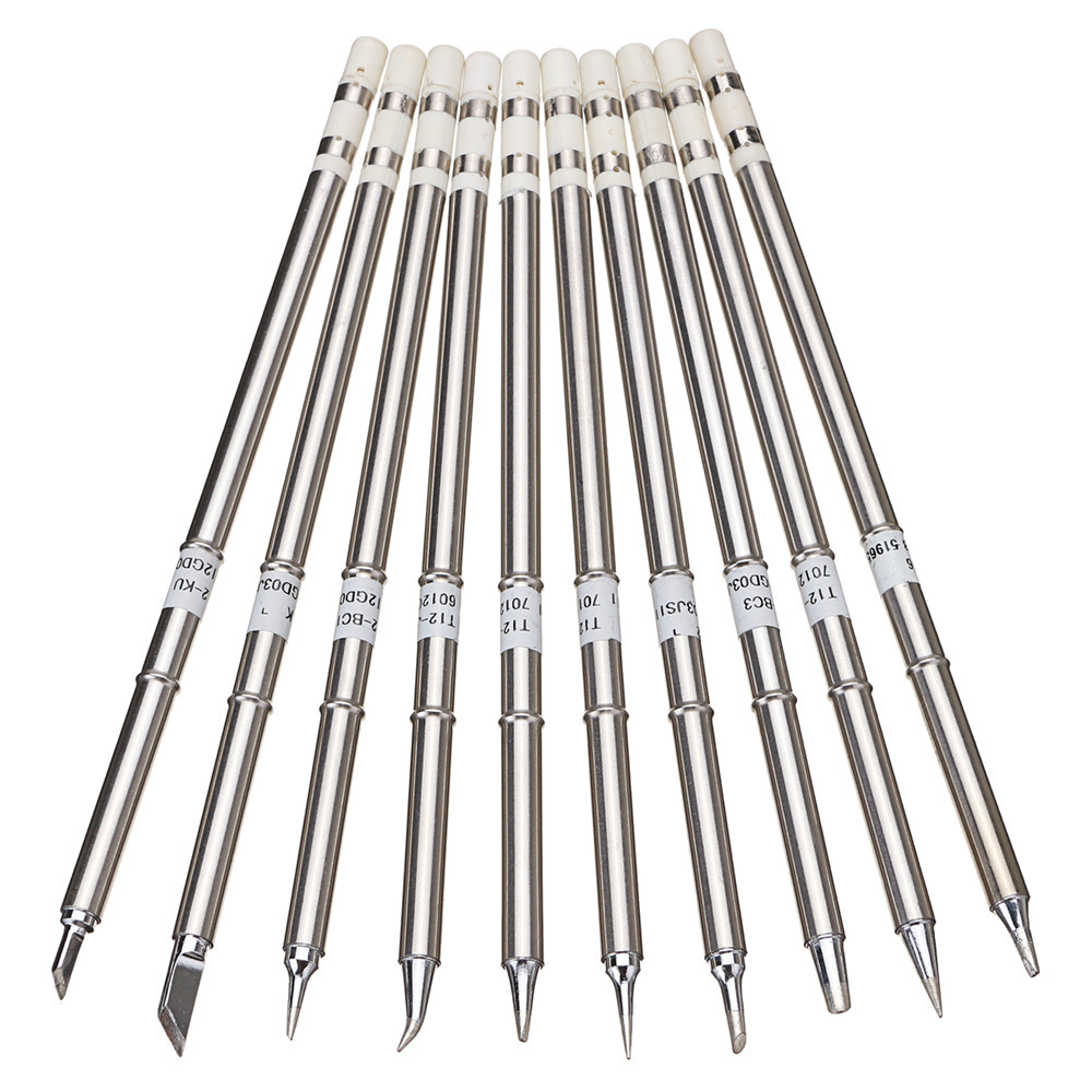 10pcs-T12-Soldering-Iron-Tips-Set-for-HAKKO-FX951-FX952-1191594