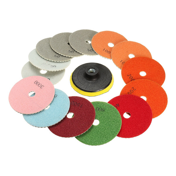 14pcs-4-Inch-30-6000-Grit-Diamond-Polishing-Pads-With-Backer-Pad-1211448