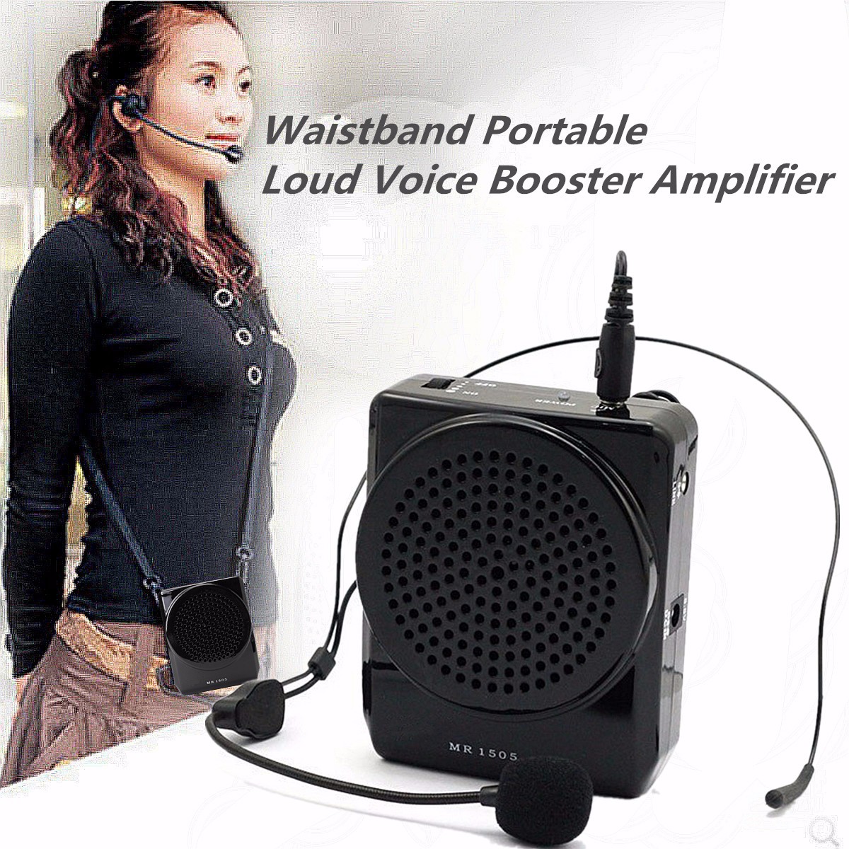 Aker-MR1505-Portable-10W-Loud-Voice-Booster-Microphone-Amplifier-Speaker-1169405