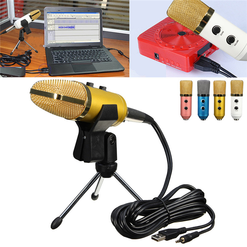 Audio-USB-Condenser-Sound-Studio-Recording-Vocal-Microphone-With-Stand-Mount-1127065