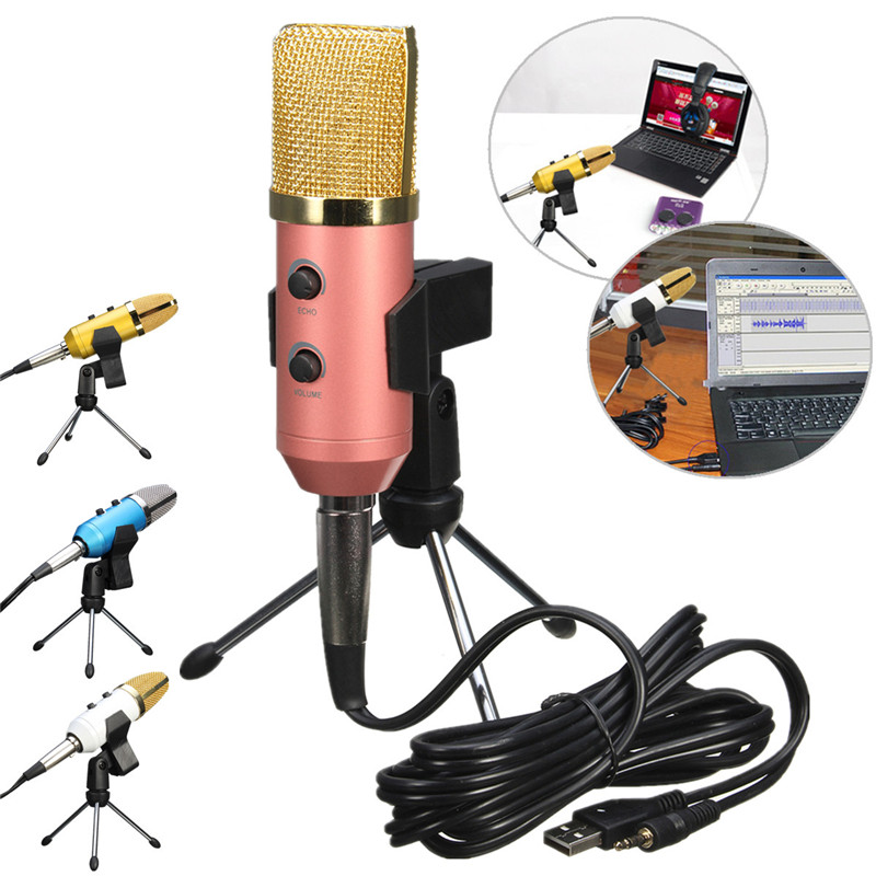 Audio-USB-Condenser-Sound-Studio-Recording-Vocal-Microphone-With-Stand-Mount-1127065