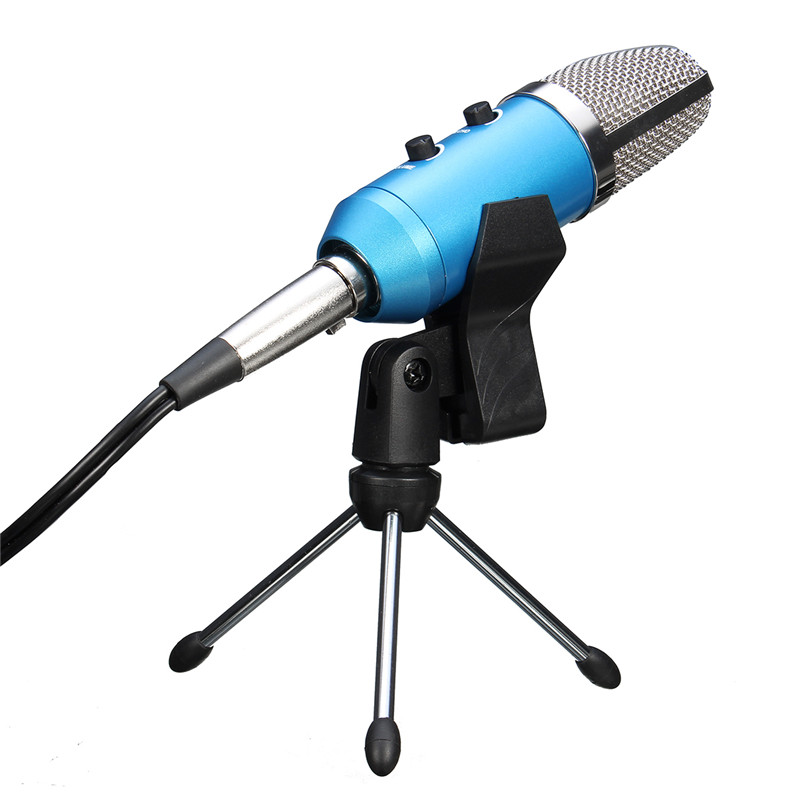 Audio-USB-Condenser-Sound-Studio-Recording-Vocal-Microphone-With-Stand-Mount-1127065