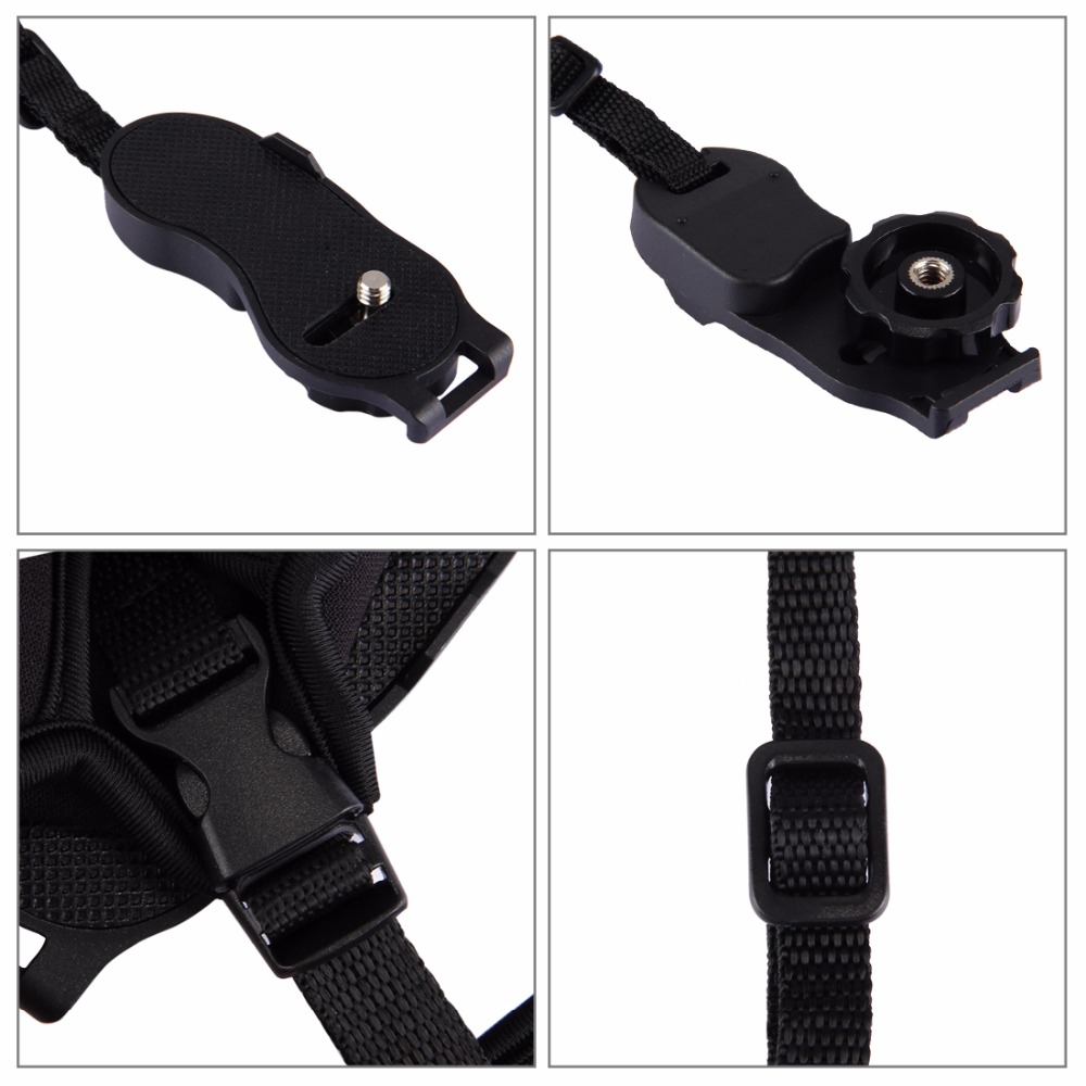 PULUZ-PU224-Soft-Neoprene-Hand-Grip-Wrist-Strap-with-Hand-Belt-Screw-Plastic-Plate-for-DSLR-Cameras-1252394