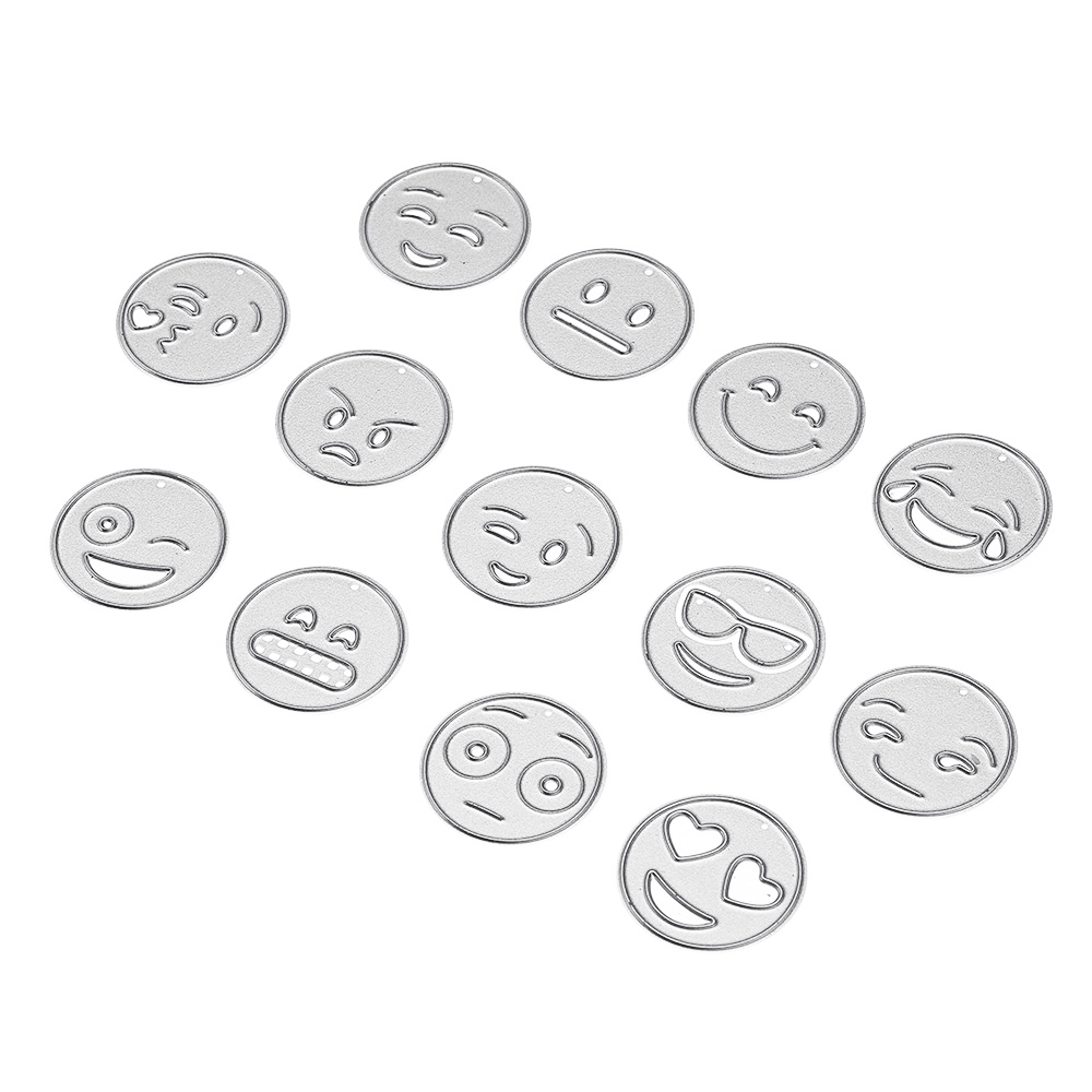 13-in-1-Emoji-Metal-Scrapbook-Photo-Album-Paper-Work-Craft-DIY-Cutting-Dies-1415632