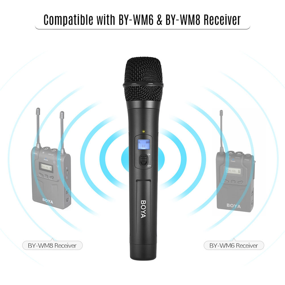 BOYA-BY-WHM8-UHF-Wireless-Handheld-Transmitter-Cardioid-Microphone-with-48-Channels-1258728