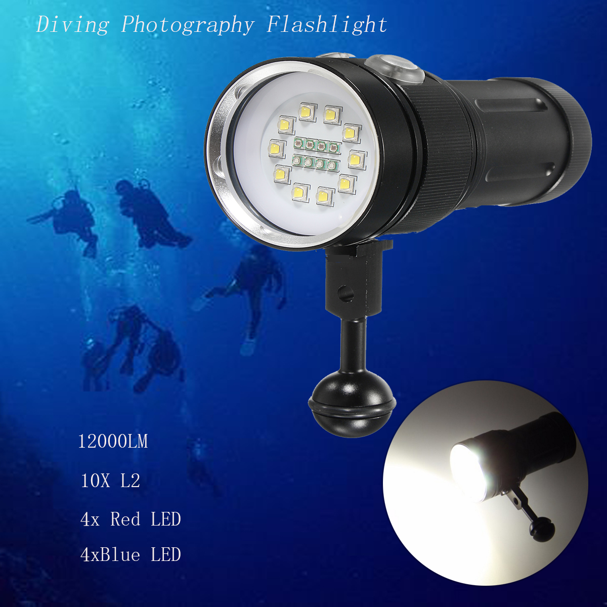 A10-Waterproof-Diving-Photography-LED-Video-Flashlight-10xT6-4xRed-4xBlue-1208182