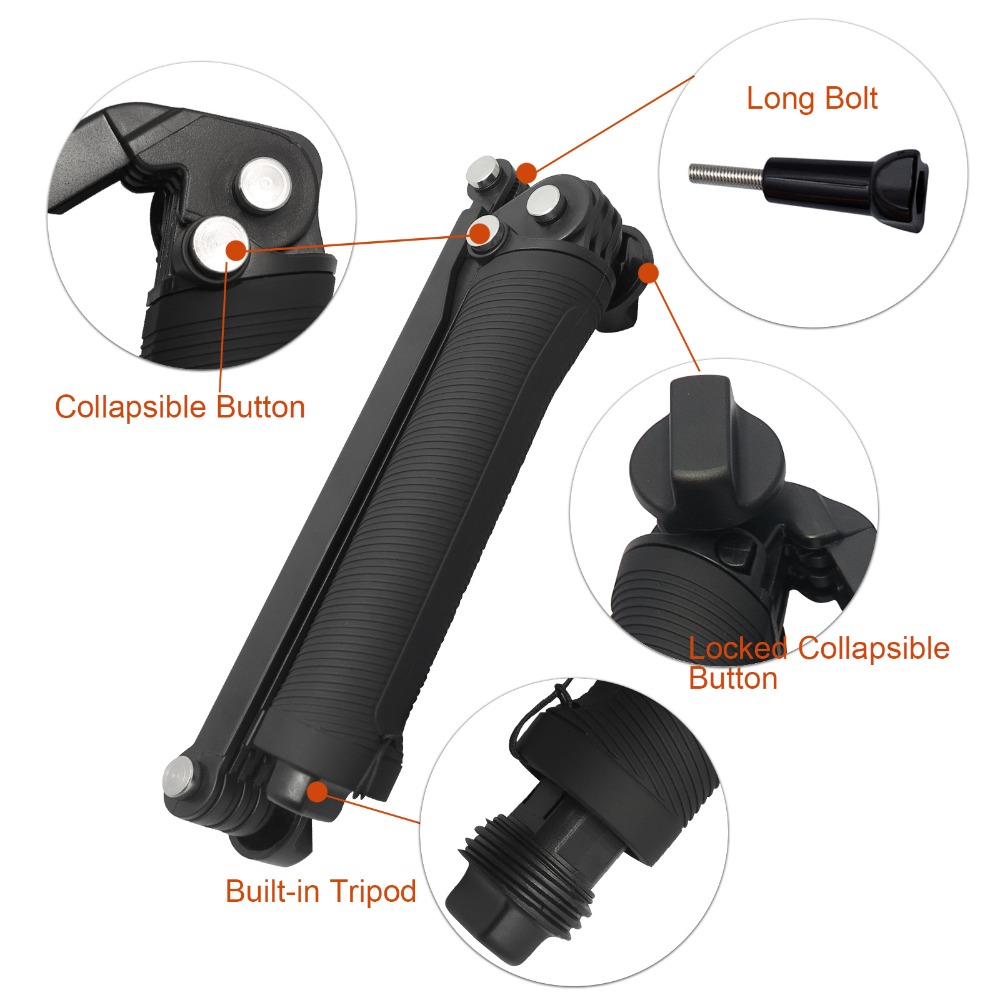 SHOOT-XTGP217-Foldable-Multi-functional-3-Way-Grip-Arm-Monopod-Stand-Mini-Tripod-Selfie-Stick-for-Go-1273853