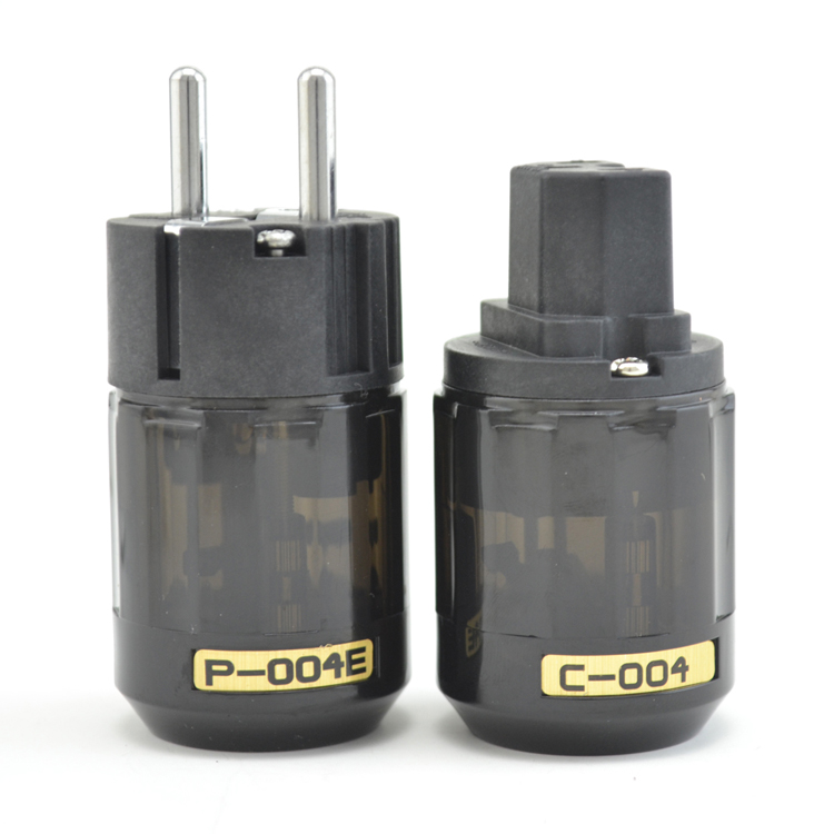 Viborg-P-004E-C-004-Rhodium-Plated-AC-Power-Plug-IEC-Power-Connector-Power-Supply-DIY-1265254