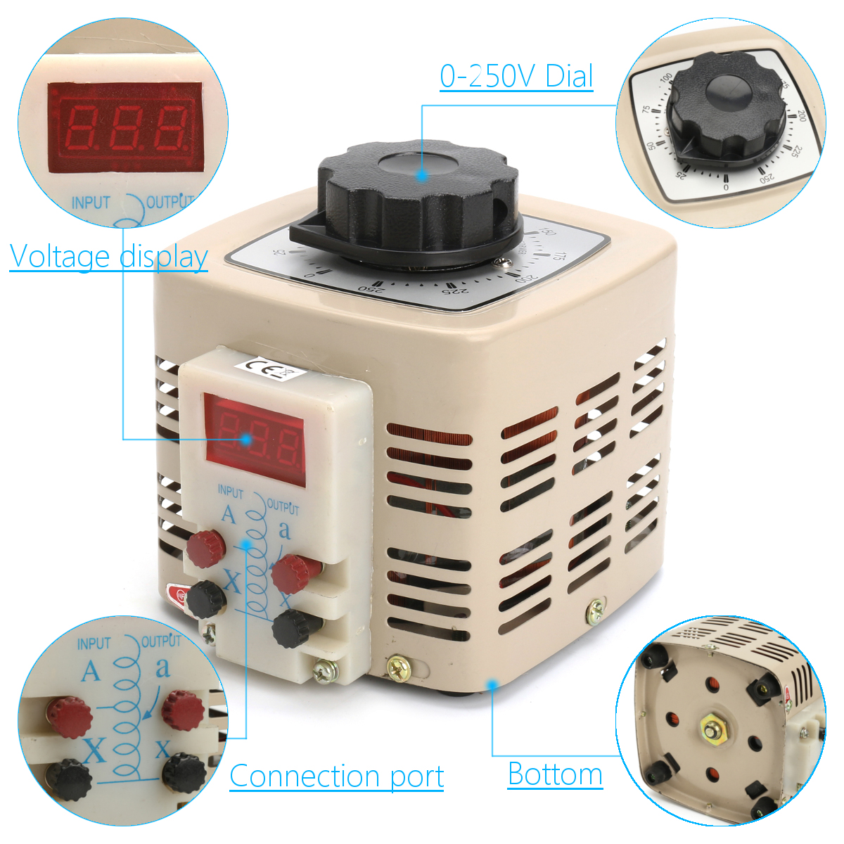 0-250V-2A-500W-AC-Variable-Digital-Voltage-Regulator-Transformer-1186535