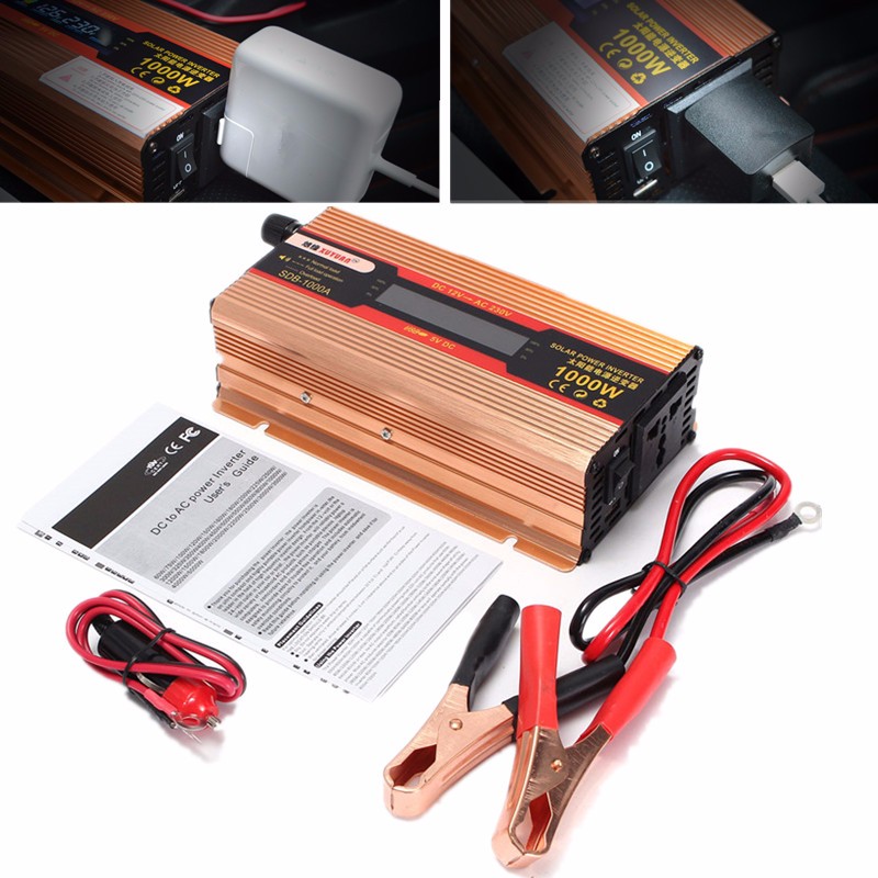 1000W-DC12V-to-AC-220V-Power-Inverter-Converter-Adapter-LCD-Display-Solar-1093621