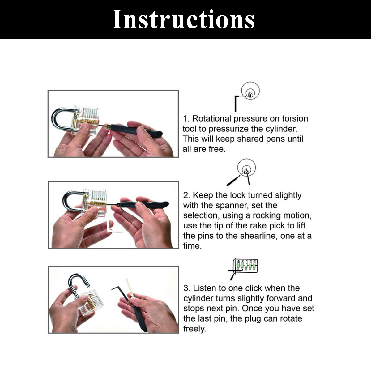 26Pcs-Padlock-Locksmith-Training-Starter-Practice-Kit-Lock-Unlocking-Pick-Tool-1202650