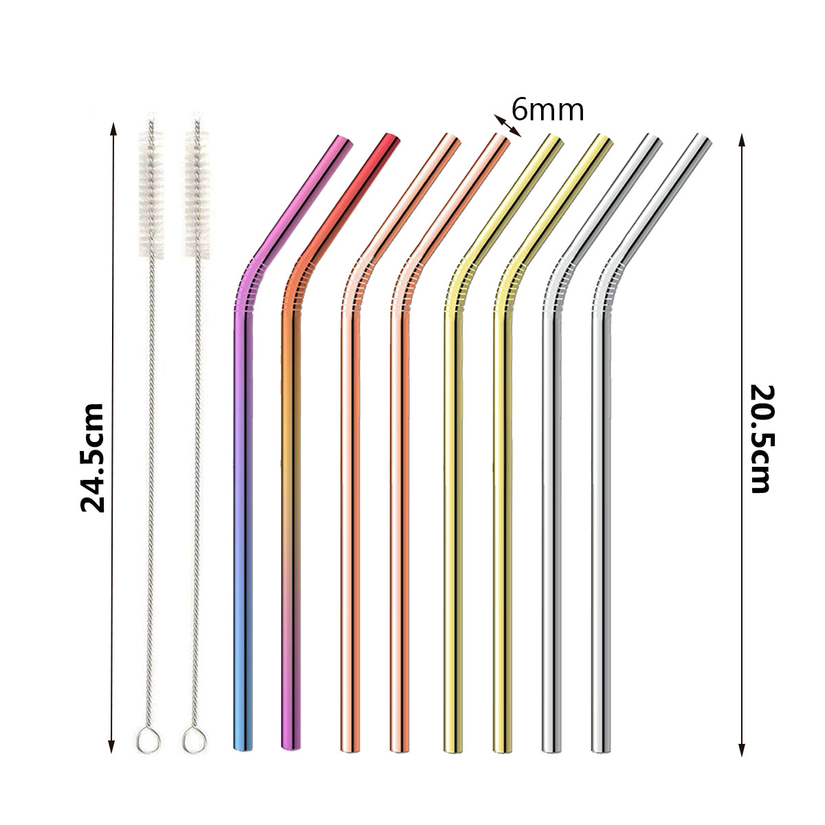10Pcs-Reusable-Stainless-Steel-Straws-Multi-Colored-Metal-Straw-with-Cleaning-Brushes-1349175