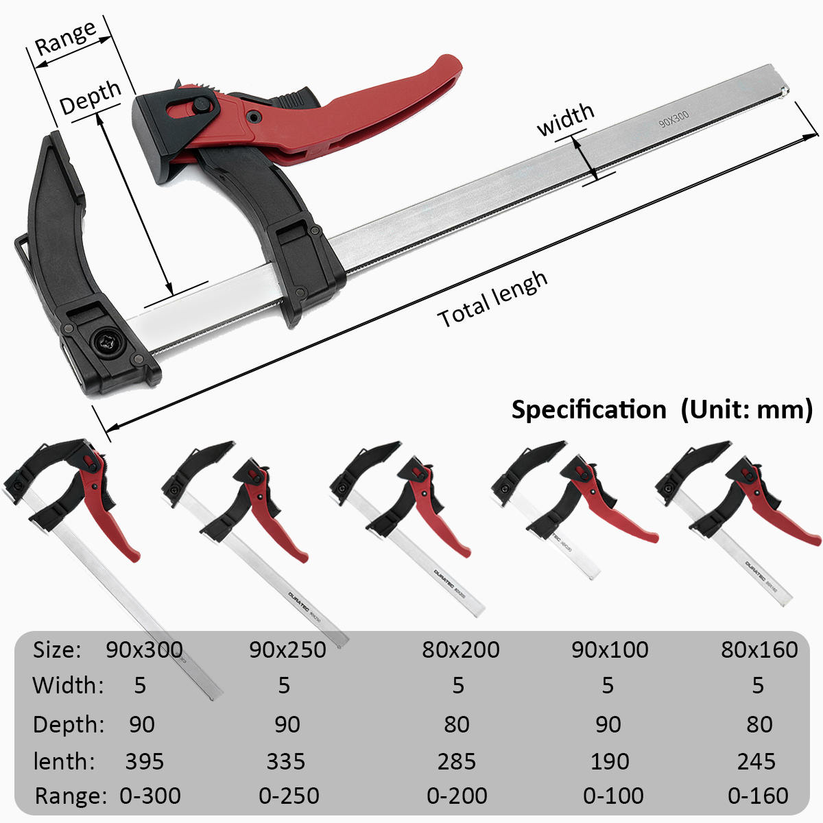 120-Degree-Adjustable-Quick-Grip-Clamp-Woodworking-F-Clamp-80x-100160200250300mm-1361235