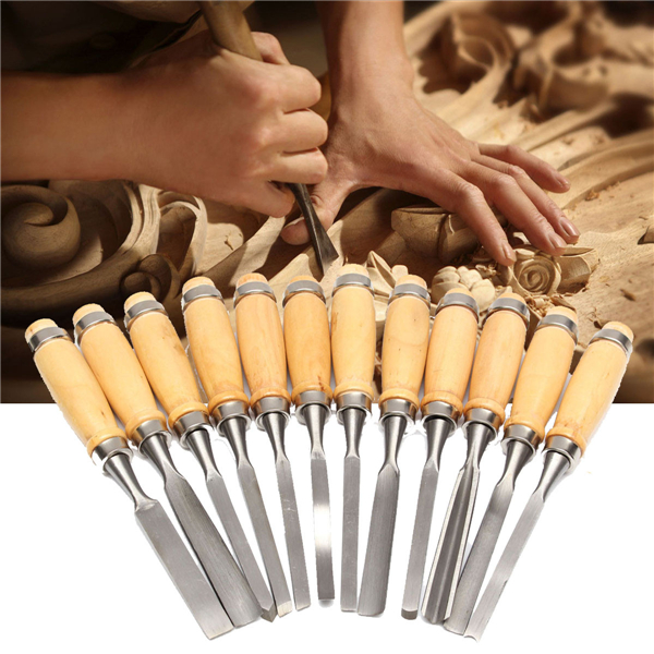 12Pcs-Wood-Working-Wood-Carving-Hand-Chisel-Professional-Gouges-Tool-Set-1048545