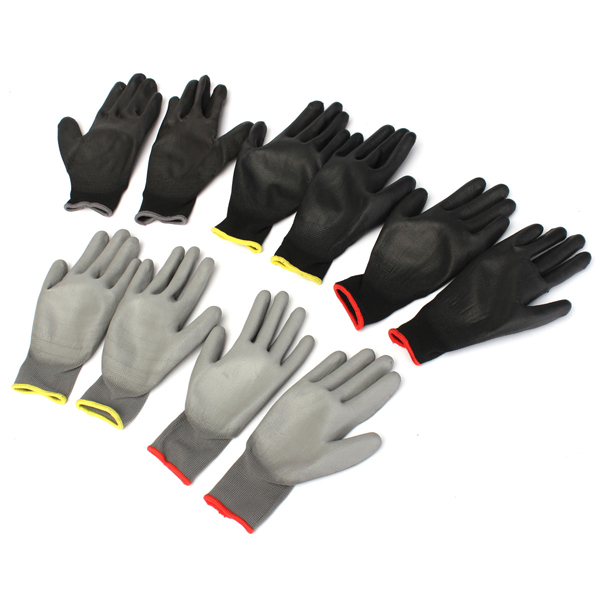 1-Pair-PU-Palm-Coated-Nylon-Precision-Protective-Safety-Work-Gloves-Light-Weight-993797