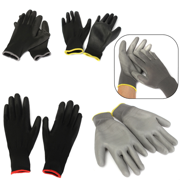 1-Pair-PU-Palm-Coated-Nylon-Precision-Protective-Safety-Work-Gloves-Light-Weight-993797