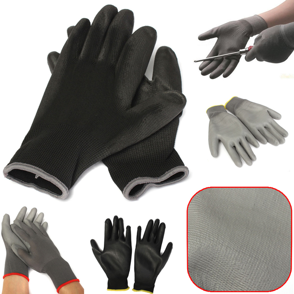 1-Pair-PU-Palm-Coated-Nylon-Precision-Protective-Safety-Work-Gloves-Light-Weight-993797