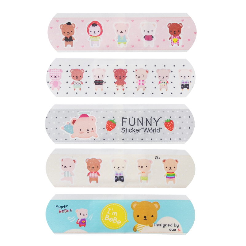 100Pcs-Waterproof-Breathable-Cute-Cartoon-Band-Aid-Emergency-Kit-For-Kids-Children-1171924