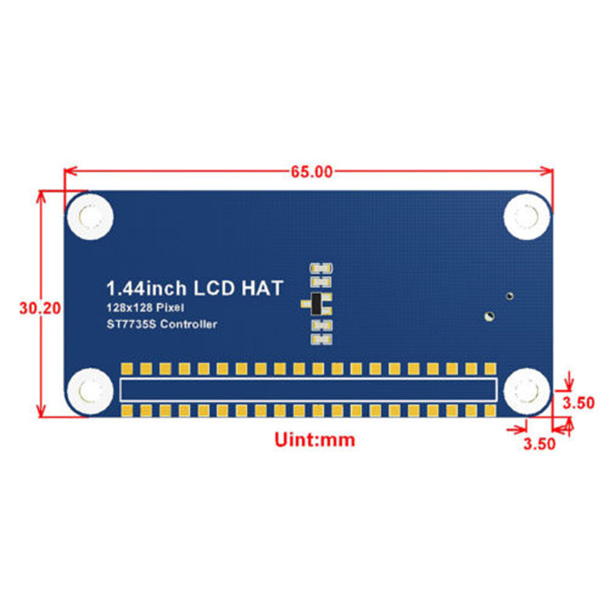 144Inch-128x128-Pixels-SPI-Interface-LCD-Display-HAT-for-Raspberry-Pi-1285050