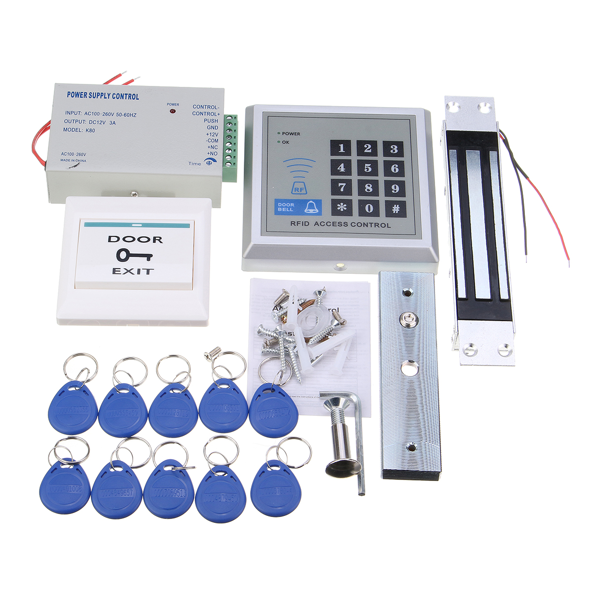 125KHz-RFID-ID-Card-Password-Access-Control-System-Kit-Electric-Magnetic-Lock-1142252