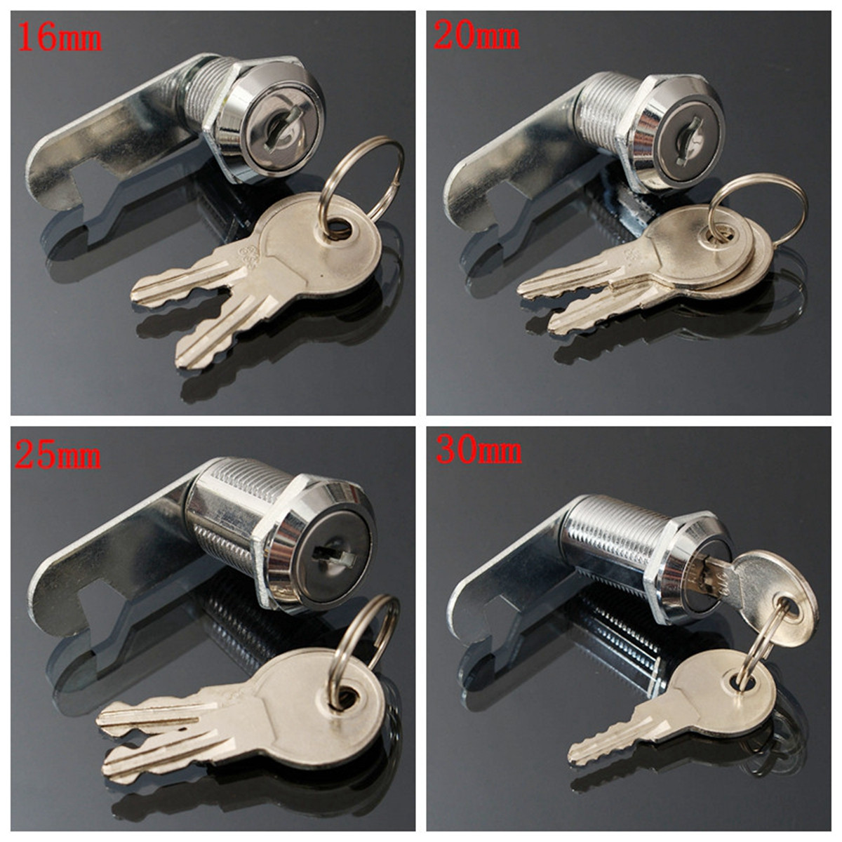 16202530mm-Cam-Lock-Door-Cabinet-Mail-Post-Box-Drawer-Cupboard-Locker-2-Keys-1021869