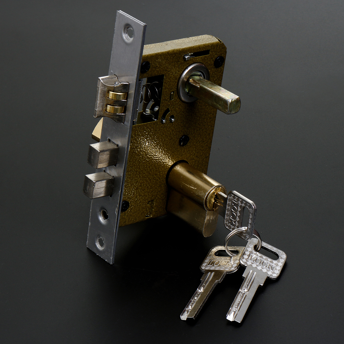 2-Set-Aluminum-Alloy-Dual-Latch-Door-Handle-Front-Back-Lever-Security-Lock-Cylinder-with-Key-1409221