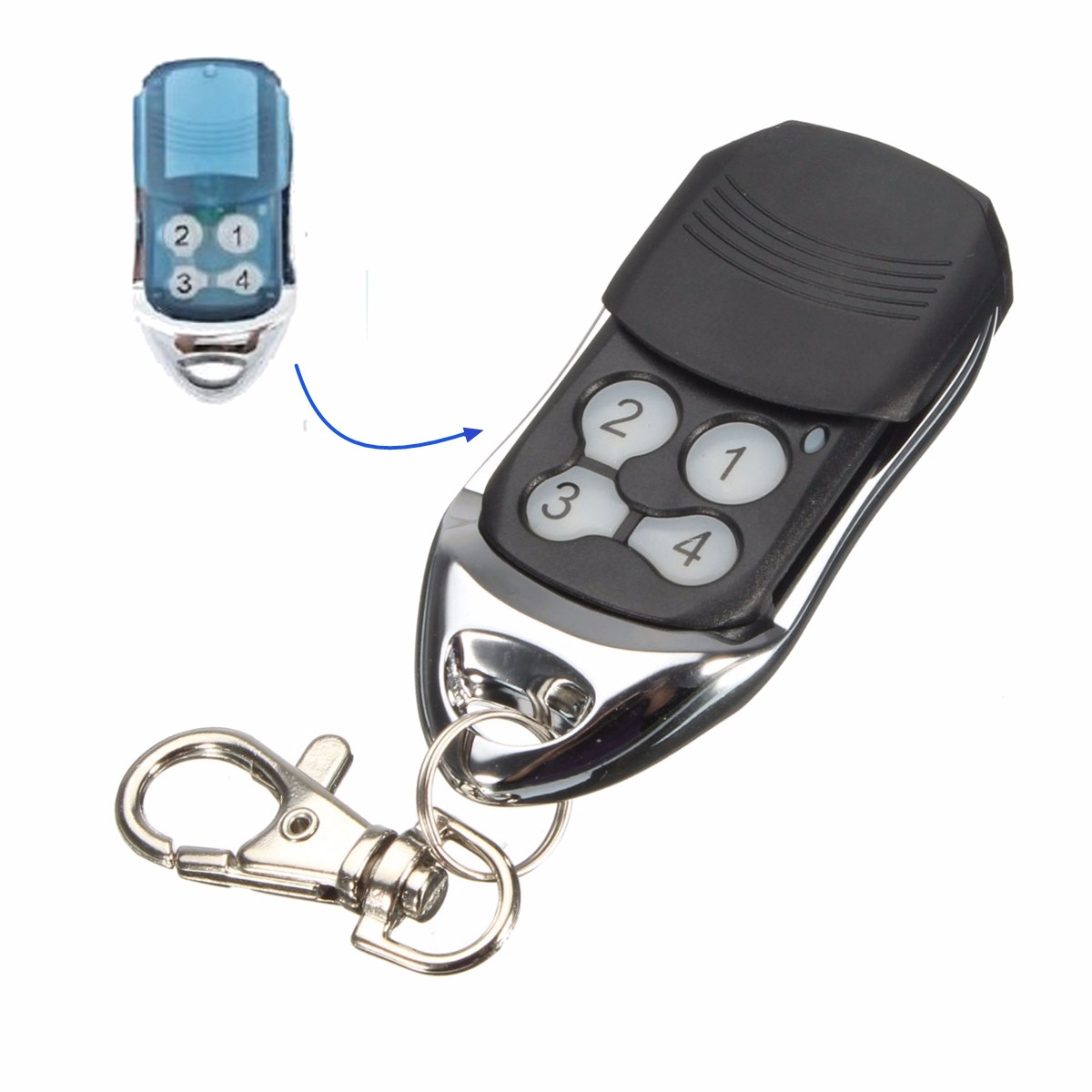 4-Button-433MHz-Black-Garage-Gate-Key-Remote-Control-Replacement-For-RCG12C-1062211