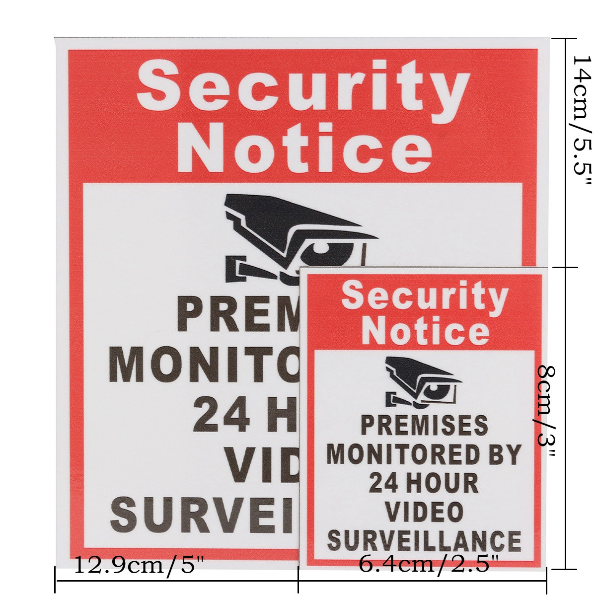 10Pcs-Camera-Video-Surveillance-Sign-Sticker-Security-Notice-Premises-Monitored-By-24-Hour-1094019