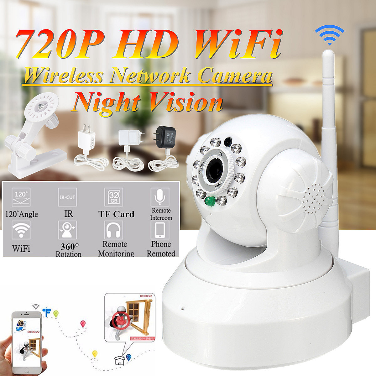 1MP-720P-Intelligent-Wireless-WiFi-IP-Camera-Security-WiFi-Night-Vision-Monitor-1243167