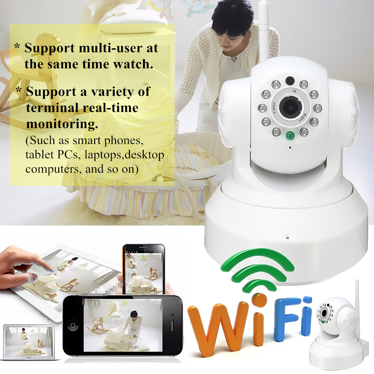 1MP-720P-Intelligent-Wireless-WiFi-IP-Camera-Security-WiFi-Night-Vision-Monitor-1243167