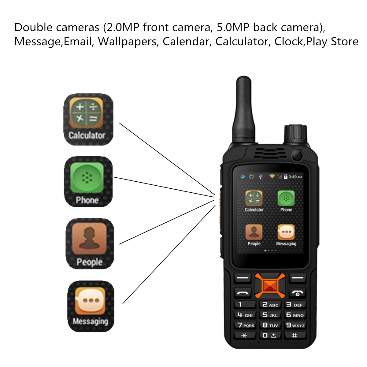 3G-Wifi-Touch-Screen-Walkie-Talkie-USB-BT-Smartphone-GPS-Double-Cam-Zello-Rechargeable-1401651