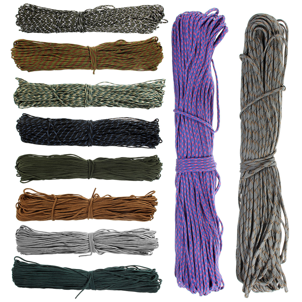 300-Feet-91m-7-Inner-Strand-Mil-Survival-Paracord-Bushcraft-Parachute-Cord-Lanyard-Rope-Type-III-1332797