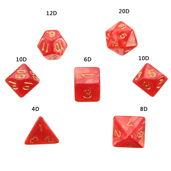 42pcs-Multi-sided-Polyhedral-Digital-Acrylic-Dice-Set-6-Colors-wCarry-Bag-1220029